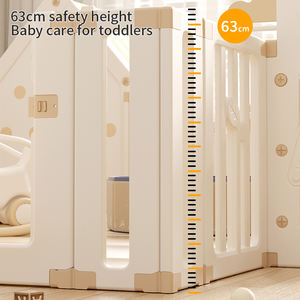 Feelkids sıcak satmak çok fonksiyonlu tasarım güvenlik çocuklar plastik kapalı oyun Yard ay tavşan çit bebek oyun parkı ile ev - Product Image 3