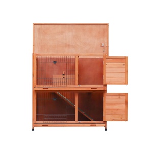 Clapier à lapins à deux étages Cage à lapins d'extérieur Maison à lapins à vendre - Product Image 3