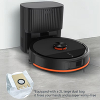 Robot aspirateur et serpillière OEM intelligent à recharge automatique, 150W, batterie 2600mAh, filtre HEPA, configuration mur virtuel, double couche