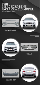 Kit de Carrocería para Automóvil, Parachoques Delantero y Trasero W213, Kit de Carrocería Deportiva para <span class=keywords><strong>Mercedes</strong></span> <span class=keywords><strong>Clase</strong></span> <span class=keywords><strong>E</strong></span>, <span class=keywords><strong>Mercedes</strong></span> <span class=keywords><strong>Clase</strong></span> <span class=keywords><strong>E</strong></span> 2017 <span class=keywords><strong>2018</strong></span> 2019 2020 - Product Image 6