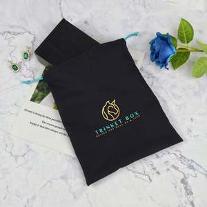 High Quality Custom Logo Velvet Drawstring <b>Bag</b> <b>Dust</b> Velvet <b>Bag</b> Recyclable Jewelry Velvet Pouch for Storage and Packaging - Product Image 4