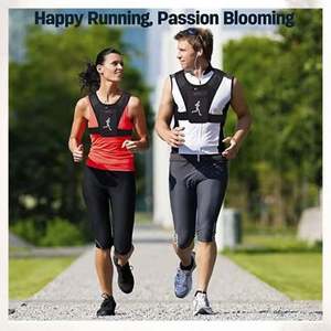 Chaleco de Running Reflectante Negro Multifuncional con Porta Celular y Bolsas de Hidratación para Hombres y Mujeres - Product Image 3