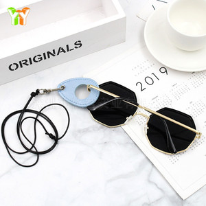 Outdoor sunglasses chain lanyard, adjustable stylish sunglasses PU leather pendant, travel <b>eyeglass</b> <b>frame</b> accessory - Product Image 4