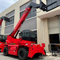 Chariot télescopique rotatif HNTR4015 de 15 m, 4 tonnes, rotation à 360 degrés, avec attache rapide