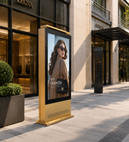 Pantalla Digital para Exteriores de Doble Cara, Multi-OS, 4K, Personalizada, Súper Brillante, Legible Bajo la Luz Solar, Resistente al Agua, con Soporte de Piso