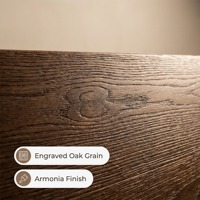 Plancher en bois d'ingénierie en chêne blanc résistant à l'humidité avec noyau multicouche pour une utilisation extérieure et en sous-sol