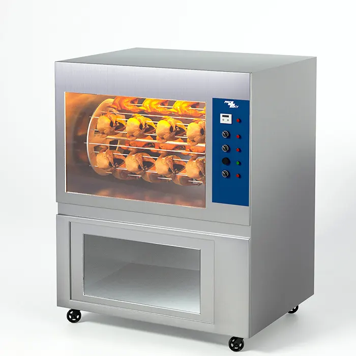 Commerciële Industriële Elektrische Roterende Varken Kip Vleugel Eend Gebraden Rotisserie Oven Barbecue Grill Machine Voor Bakken Koop