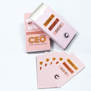 Impressão personalizada rosa afirmação positiva cartão baralho design personalizado nova mãe diariamente afirmação cartões - Product Image 6