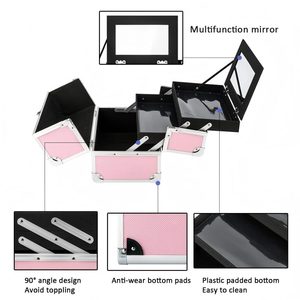 <span class=keywords><strong>Mallette</strong></span> OEM en aluminium pour maquillage de beauté féminin <span class=keywords><strong>mallette</strong></span> portable pour outil de <span class=keywords><strong>coiffure</strong></span> de barbier - Product Image 5