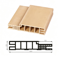 Cadre de porte intérieure moderne pré-assemblé en WPC, facile à installer, anti-termites, étanche, surface en PVC stratifié, pour appartement, chambre, salle de bain