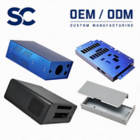 Boîtier en tôle métallique sur mesure OEM, acier inoxydable, pliage, soudage, aluminium anodisé, boîtier d'instrument électronique