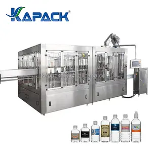 Kapack hoàn toàn tự động nước khoáng điền máy 3 trong 1 nước lỏng chai rửa điền máy đóng nắp