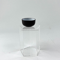 Présentoirs Décoratifs en Acrylique Transparent : Pyramide Triangulaire, Prisme Triangulaire, Pentaprisme, Prisme Hexagonal