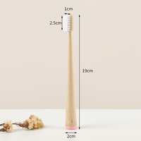 Brosse à dents en bambou biodégradable avec poils en charbon de bois, manche naturel écologique, brosse à dents pour adultes à poils souples