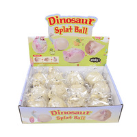 Jouet à presser œuf de dinosaure souple en TPR, jouet anti-stress amusant, balle anti-stress dinosaure, cadeau promotionnel pour fête