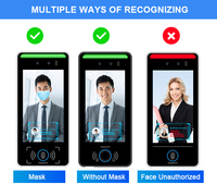 Dispositivo de Control de Acceso Biométrico de 5 Pulgadas, Cámara de Reconocimiento Facial, Audio Bidireccional, Resistente al Agua, Logotipo OEM/ODM, Sistema IP Portátil