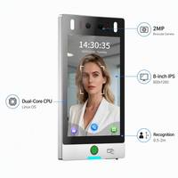 Dispositivo de Control de Acceso y Asistencia con Reconocimiento Facial por Luz Visible, Huella Dactilar, RFID, WiFi y Software de Gestión en la Nube
