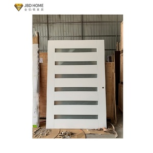 Porta d'Ingresso Pivotante <span class=keywords><strong>in</strong></span> Legno Massiccio e Alluminio con <span class=keywords><strong>Vetro</strong></span>, Senza Telaio, per Esterni, Ignifuga, Garanzia 5 Anni, per Ingressi Moderni - Product Image 4
