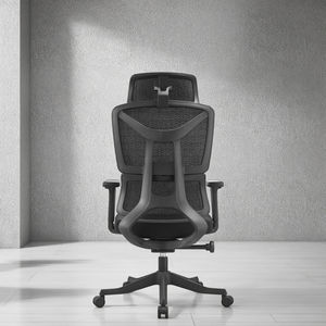 Silla Ergonómica con Marco de PP, Soporte Doble para la Espalda, Reposacabezas Ajustable en Altura, Reposabrazos Anchos y Fijos, Construcción Duradera - Product Image 4