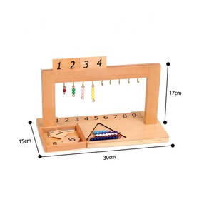 Đồ Chơi Học Toán Montessori Cho Trẻ Em Móc Áo Màu Hạt Cầu Thang 1-9 11-19 Số Lượng Giáo Dục Mầm Non Đồ Chơi Bằng Gỗ Cho Trẻ Em - Product Image 5