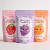 Sachets refermables imprimés sur mesure, anti-odeur, pour bonbons et gommes, format L