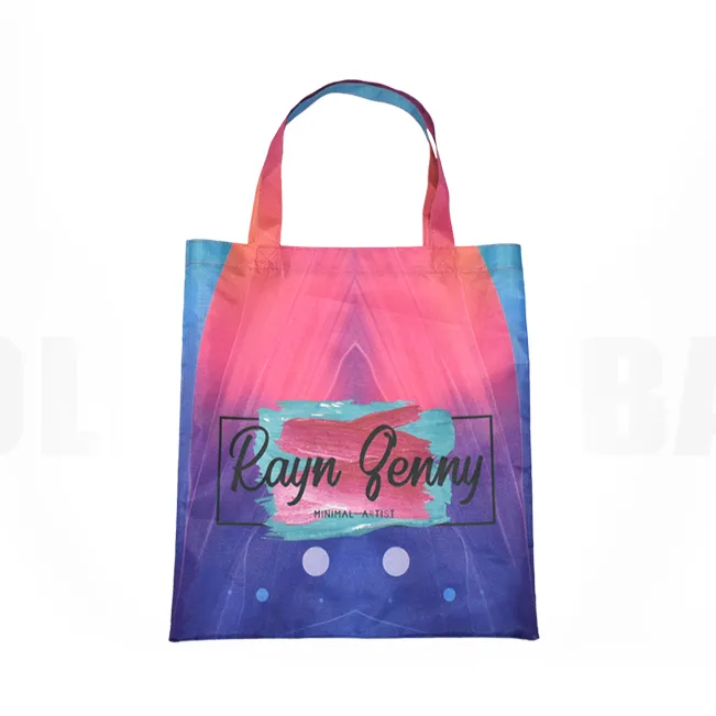 custom cotton no woven canvas women's tote bags with custom printed logo