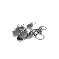 Llavero de moda Wsnbwye con Bluetooth, divertido, de moissanita, tipo placa de identificación para perro, CHAVEIRO, para sublimación DIY, con forma de hueso