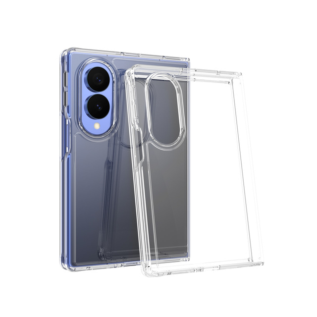 Heybingo for 18 Foldable Real Silicone Case Plain Design 360 Full Body Protection Magnetic Shockproof Anti-Fingerprint Lens