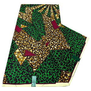 Véritable Tissu Africain Imprimé en Coton, Super <span class=keywords><strong>Pagne</strong></span> Africain en Cire, 6 Yards, Vêtement Holldan - Product Image 1