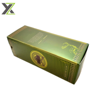 Cajas de Envío Personalizadas Biodegradables de Cartón Dorado y Plateado para Botellas Individuales de Vino y Whisky de 700 ml con Laminado Mate