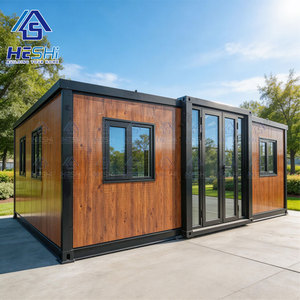 Casa Contenedor Prefabricada Expandible de 40/20 Pies, Independiente de la Red, con 1, 2, 3, 4 o 5 Dormitorios, Plegable, Móvil, Tipo Cabaña - Product Image 1