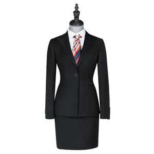 Blazer profissional feminino meia-saia, casaco social para mulheres meia-estação 2021