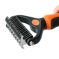 Peigne démêlant professionnel en acier inoxydable pour animaux à poils longs, brosses de toilettage pour chiens et chats OEM