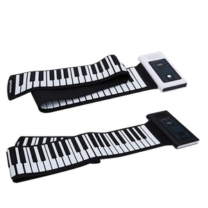 Piano Eléctrico Portátil de 61 Teclas con 128 <span class=keywords><strong>Ritmos</strong></span>, 20 Tonos, 10 Percusiones, <span class=keywords><strong>Canciones</strong></span> de Demostración, Batería de Litio Recargable y Almohadilla de Silicona - Product Image 3