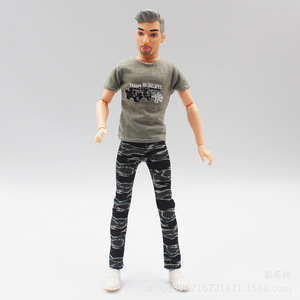 Vêtements de poupée pour homme de 30 <span class=keywords><strong>cm</strong></span>, 6 points, mode, sacs de sport décontractés pour hommes, variété d'options - Product Image 6