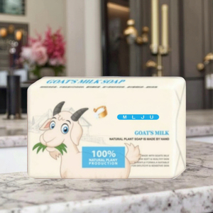 Savon au <span class=keywords><strong>lait</strong></span> <span class=keywords><strong>de</strong></span> chèvre en vrac fait à la main hydratant nourrissant Anti-acné savon solide blanchissant Souvenir boîte-cadeau pour le bain en gros - Product Image 6