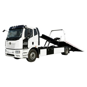 Top Quality FAW 4x2 <b>Flatbed</b> Tow <b>Truck</b> 8 Ton Slidebed Wrecker Road Recovery <b>Truck</b> Factory Price - Product Image 1