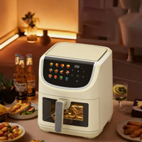 Friteuse à air nouvelle génération avec écran tactile, professionnelle, saine, prix usine, multifonctionnelle, 8L, revêtement en acier inoxydable, affichage numérique personnalisé