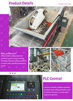 Usine mobile de recyclage de déchets à chenilles haute efficacité pour blocs de moteur usagés, déchets de produits blancs et aluminium usagé, capacité 15-40T/H