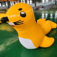 Parc aquatique gonflable commercial, tour d'escalade flottante, toboggan, PVC 0,9 mm, jouets aquatiques durables pour lac, océan, plage, complexe hôtelier
