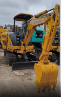 Mini-excavatrice de 3 tonnes avec cabine, prix abordable, PC30, excavatrice d'occasion, mini-excavatrice usagée