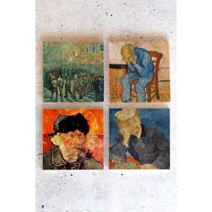 ชุดจานรองแก้วหิน 4 ชิ้น วินเซนต์ แวนโก๊ะ รุ่นตุรกี VanGogh01 ของพรีเมียมสำหรับโปรโมชั่น - Product Image 1