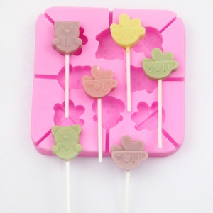 269 מפעל משלוח מדגם 8 חלל לב מערכת <span class=keywords><strong>Lollipop</strong></span> עובש סיליקון שוקולד עובש diy יד להפוך קשה ממתקי bpa חינם שרף - Product Image 1