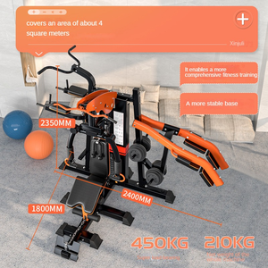 Hot Sale Unisex 3 Estação Home Gym Equipamento Versátil Multi-Função Força <span class=keywords><strong>Fitness</strong></span> Training Tool Feito de Metal durável - Product Image 2