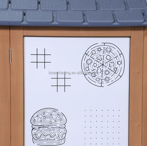 บ้านไม้เล่นกลางแจ้งพร้อมครัวกลางแจ้ง เตาปิ้งย่าง และเตาอบพิซซ่า - บ้านเล่นจำลองสำหรับสวนหลังบ้าน - Product Image 2