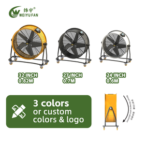 Ventilador Industrial de Tambor de 24 Pulgadas, Motor DC WYFJ-SY600, Móvil, Bajo Ruido, para Taller, <span class=keywords><strong>El</strong></span>éctrico, Metálico, Axial, de Piso - Product Image 4