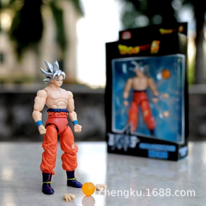 Figurines d'action en PVC de Son Goku et <span class=keywords><strong>Vegeta</strong></span>, version simple et mobile, jouet, modèle, vente en gros - Product Image 2