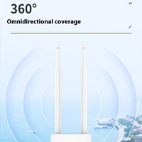 Punto de acceso inalámbrico al aire libre de alta potencia, cobertura de Wi-Fi omnidireccional de 1200m, para uso en exteriores, V2, De metros