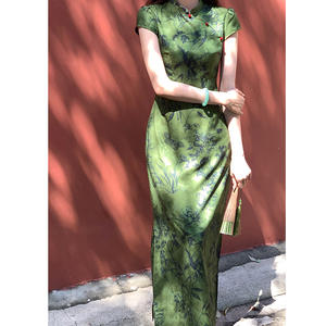 Vestido Qipao de verano para <span class=keywords><strong>mujer</strong></span>, Cheongsam <span class=keywords><strong>tradicional</strong></span> chino, vestido de noche Sexy para <span class=keywords><strong>mujer</strong></span>, <span class=keywords><strong>ropa</strong></span> <span class=keywords><strong>tradicional</strong></span> <span class=keywords><strong>china</strong></span> - Product Image 3
