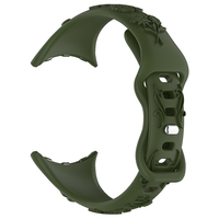 Tali Jam Tangan Karet Silikon Motif Bunga Mawar Embos untuk Pengganti Google Pixel Watch Seri 2